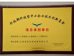 科技部科技型中小企业技术创新基金，项目承担单位